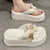 Ultra-Light Chunky Platform Flip-Flops with Adorable Bow & Bear Charm
