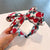 Beautiful Rose Flower Print Headband with Bowknot Design