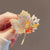 Luxurious Rhinestone Maple Leaf Design Brooch Pins