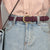 Luxury Women's Suede Belt with Stylish Gold Pin Buckle
