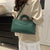 Women's Crocodile Pattern PU Leather Top Handle Shoulder Bag