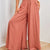 Solid Color Drawstring Elastic Waistband Pocketed Wide-Leg Pants