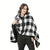 Warm and Cozy Wearable Plaid Flannel Shawl Wrap Blanket with Buttons