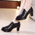 High Heel Black Clog Pump Heels for Women