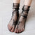 Women's Breathable Sheer Lace Transparent Floral Socks