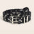 Edgy Grommet and Studded Hollow Denim Belt for Women