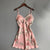 Floral Print Lace Trim Camisole Nightdress for Women