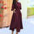 Solid Hue Off Shoulder Pleated Dress with Tie Waist for Women