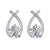 Elegant Crisscross Crystal Stud Earrings