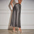 Women’s Elegant Lace-Up Satin Long Skirt in Solid Colors
