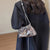 Metallic Finish Chain Strap Women's Fashion Bucket Shoulder Bag