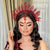 Delicate Rhinestone Embellishments Bridal Crown with Stylish Tassels