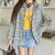 Women's Long Sleeve Collared Button Up Oversized Plaid Flannel Shirt