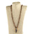 Vintage Western-style Natural Stone Beads Horn Pendant Necklace