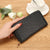 Trendy Metallic Leopard Pattern Long Wallets with Zipper Closure
