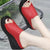 Women's Soft Bottom Open Toe Wedge Sandals with Non-Slip Sole