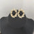 Vintage-Style Women's Large Baroque Pearl Leaf Earrings
