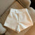 Slim Fit Casual Wear High-Waisted A-Line Shorts for Women