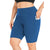 Women's Plus Size High-Waisted Workout Shorts with Dual Pockets
