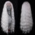 Long Wavy Platinum White Lace Front Hair Wig for Head-Turning Glam