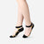 Women's Black Lace Ankle Socks with Sheer Floral Pattern