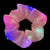 LED Luminous Elastic Solid Color Women's Hair Scrunchies