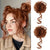 2-Piece Messy Bun with Tendrils Hair Extensions for Women