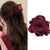 Double-Sided Rose Flower Hair Claw Clip for Half-Up Hairstyles
