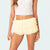 Women's Layered Ruffle Shorts with Elastic Waist and Cute Bow Detail