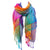 Colorful Patterned Scarf with Intricate Paisley and Floral Designs