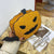 Spooky Chic Halloween Pumpkin-Shaped Crossbody Bag for Women