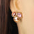 Women's Stainless Steel Colorful Cubic Zirconia Stud Earrings