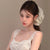 Non-Slip Soft Pleated Chiffon Hair Claws with Big Flower Decor