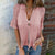 Casual Slouchy One-Button Short Sleeve Open-Knit Cardigan