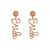 Exquisite 'bride' Letter Detail Women's Bridal Earrings