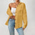 Textured Button-Down White Long Sleeve Shirt for Women