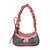Aesthetic Handbag with Red Plaid Scrunchie Strap Underarm Bag
