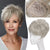 Face-Framing Clip-In Short Pixie Cut Hair Topper Wigs with Bangs