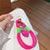 Decorative Heart Pendant Phone Chain with Braided Cord Design