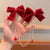 Sweet Fashion Pearl Chain Bow Hair Clips for Little Girls