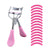 Classic Stainless Steel Eyelash Curler with 15 Silicone Pads