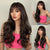 Long Natural-Style Wavy Hair Wig with Bangs for Women