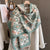 Retro Elegance Flower Print Winter Fashion Travel Scarves