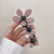 Korean-style Telephone Wire Hair Ties with Flower Decor
