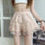 Multi-Tiered Ruffle Design Elastic Waist Lace Shorts for Women