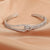 Sparkling Knotted Zirconia Open Bracelets for Women