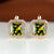 Chic and Subtle Square Cut Cubic Zirconia Earrings