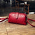 Simple Casual Solid Color PU Leather Crossbody Shoulder Bag