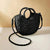 Handwoven Straw Rattan Half-Moon Summer Beach Handbag