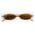 Women's Small Oval-shaped Frame Retro Skinny Sunglasses